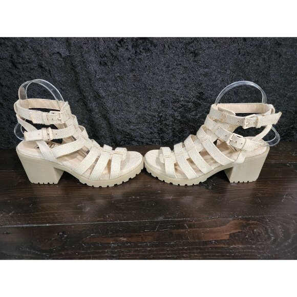 NEW Dirty Laundry Fun Stuff Gladiator Beige Casual Sandals/ Size 7M - Picture 4 of 8